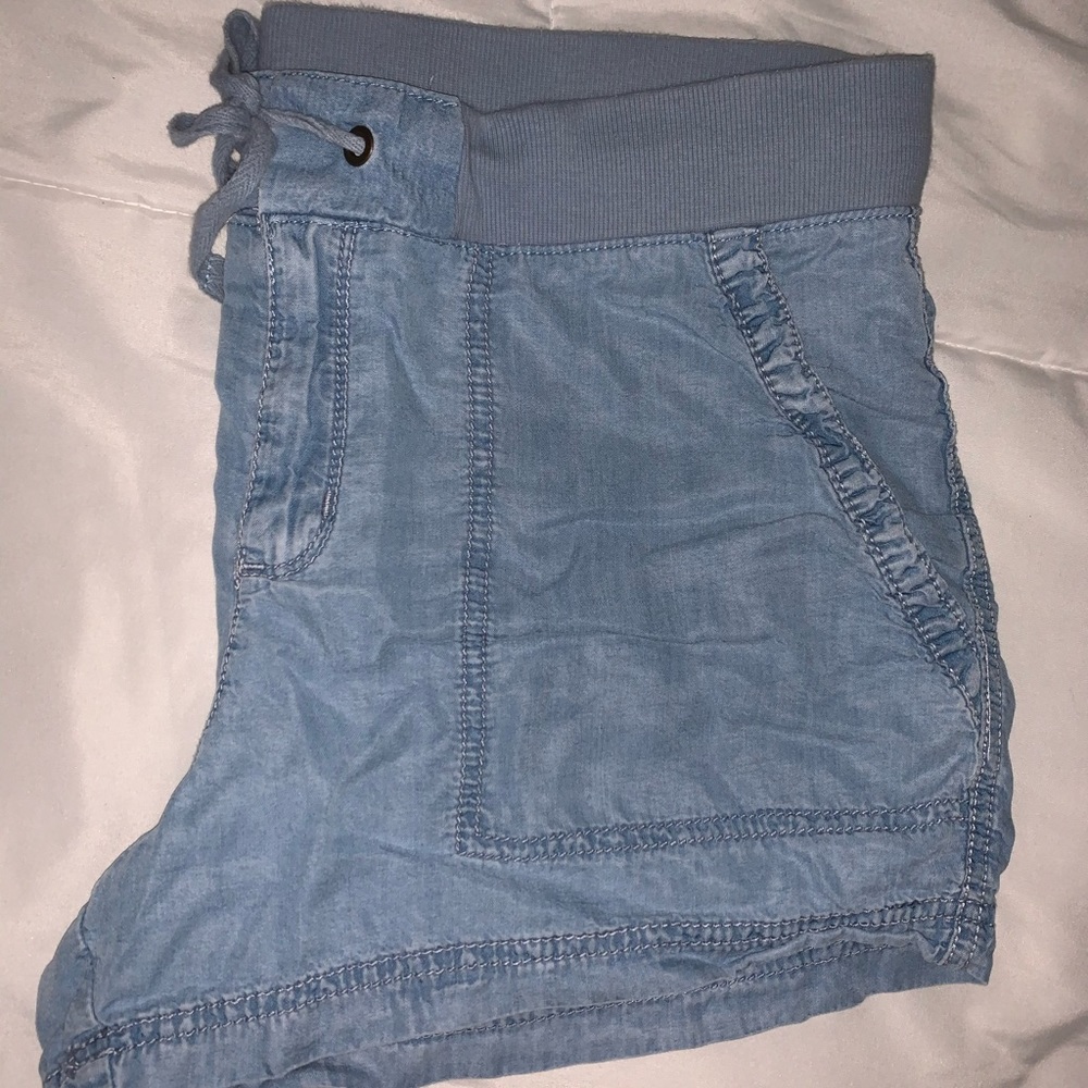Blue Denim Colored Soft Shorts